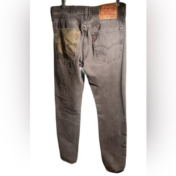 Levi’s 512 Lo-ball grey denim stretch comfort trend skinny tapered leg jean 32 - Picture 3 of 4